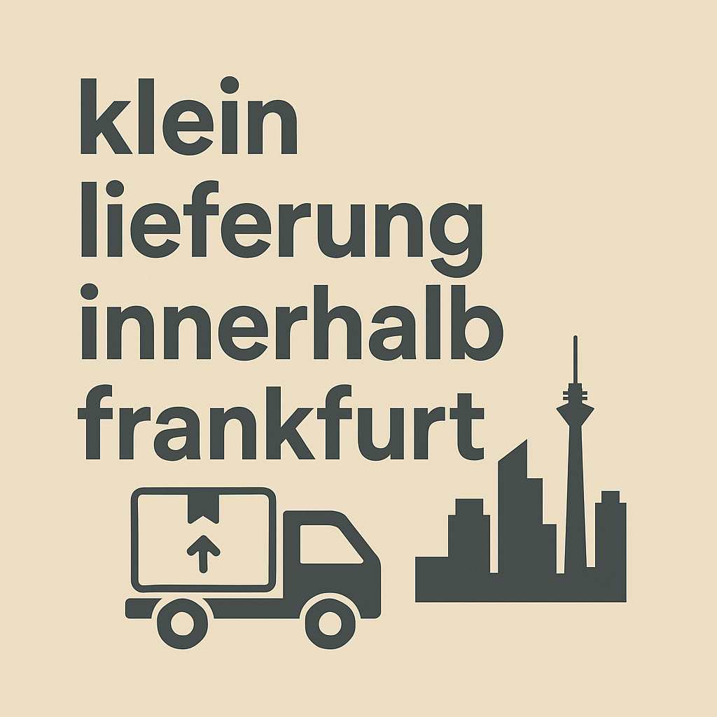 Klein Lieferung innerhalb Frankfurt am Main